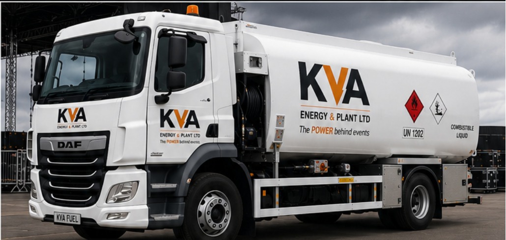 KVA Energy mobile refuelling truck at an event site